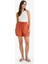 Yüksek Beli Lastikli Düz Paça Şort F0487AX25SM 3