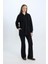 Wide Leg Geniş Paça Beli Lastikli Uzun Boy Pantolon E4387AX24WN 1