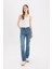 Yüksek Bel Geniş Paça Jean Pantolon D7972AX25SP 3