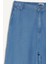 Pull On Wide Leg Yüksek Bel Uzun Tensel Yıkamalı Pantolon D8238AX25SM 8