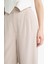 Wide Leg Geniş Paça Uzun Boy Keten Karışımlı Kumaş Palazzo Pantolon E0112AX25SP 6
