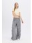Coool Wide Leg Geniş Paça Normal Bel Pantolon Kargo Cepli Basic Düz C4710AX24SP 3