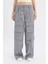 Coool Wide Leg Geniş Paça Normal Bel Pantolon Kargo Cepli Basic Düz C4710AX24SP 4