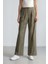 Wide Leg Klasik Kumaş Pantolon Geniş Bol Paça Kareli Çift Cepli Yüksek Bel Piliseli Standart Boy D4439AX24AU 6