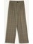 Wide Leg Klasik Kumaş Pantolon Geniş Bol Paça Kareli Çift Cepli Yüksek Bel Piliseli Standart Boy D4439AX24AU 8