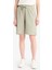 Regular Fit Normal Bel Düz Paça Bermuda Şort N7439AZ25HS 4