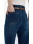 Culotte Yüksek Bel Kısa Geniş Paça Kemerli Jean Yıkamalı Pantolon D4325AX25SP 7