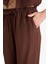 Wide Leg Kumaş Pantolon Çift Cepli Yüksek Bel Geniş Paça E7434AX25SM 6