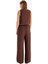 Wide Leg Kumaş Pantolon Çift Cepli Yüksek Bel Geniş Paça E7434AX25SM 7