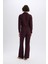 Wide Leg Geniş Paça Eşofman Altı Normal Bel Fitilli Kaşkorse Kumaş Basic Düz B2405AX25SP 5