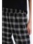 Wide Leg Kumaş Pijama Pantolon Geniş Bol Paça Kareli Normal Bel Lastikli Cepli D9548AX25SP 5