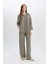 Wide Leg Geniş Bol Paça Desenli Yüksek Bel Rahat Palazzo Pantolon C4042AX25SP 1