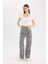Straight Fit Gabardin Pantolon Zebra Desenli Normal Bel Standart Boy E4134AX25SP 1
