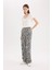 Straight Fit Gabardin Pantolon Zebra Desenli Normal Bel Standart Boy E4134AX25SP 2