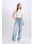 90's Wide Leg Yüksek Bel Uzun Jean Yıkamalı Pantolon E4269AX25SP 5