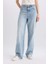90's Wide Leg Yüksek Bel Uzun Jean Yıkamalı Pantolon E4269AX25SP 6