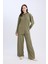 Bürümcük Pantolon Straight Fit Beli Lastikli Basic Düz Geniş Bol Paça D7522AX24AU 1