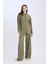 Bürümcük Pantolon Straight Fit Beli Lastikli Basic Düz Geniş Bol Paça D7522AX24AU 4