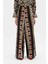 Lug Von Siga x DeFacto Wide Leg Geniş Paça Maxi Poplin Kumaş Pantolon Desenli Normal Bel C1132AX24SM 5