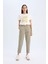 Paperbag Gabardin Kumaş Pantolon Yüksek Bel Cepli Basic Düz Standart Paça S2790AZ24WN 3
