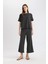 Wide Leg Geniş Bol Paça Normal Bel Bürümcük Kapri Pantolon C4329AX24SP 1