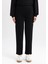 Regular Fit Rahat Kalıp Basic Düz Fitilli Çift Cepli Casual Siyah Pantolon B0044AX24AU 4