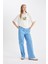 Coool Straight Fit Çizgili Normal Bel Poplin Pantolon D4855AX24HS 4