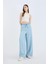 Yüksek Bel Düz Paça Tensel Yıkamalı Pantolon D8234AX25SM 2