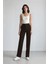 Afra x Defacto Straight Fit Kumaş Pantolon Çift Cepli Normal Bel Standart Boy E4660AX25SP 1