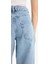 Baggy Fit Yüksek Bel Uzun Jean Yıkamalı Pantolon E3187AX25SP 6