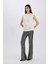 Siyah Şık Payetli Pantolon Flare Fit Yüksek Bel Standart Boy E1773AX24CW 4