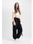 Coool Wide Leg Gabardin Pantolon Geniş Paça Normal Bel Basic Düz Bağcıklı Kargo Cepli B1205AX24AU 3