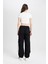 Coool Wide Leg Gabardin Pantolon Geniş Paça Normal Bel Basic Düz Bağcıklı Kargo Cepli B1205AX24AU 7