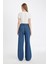 Wide Leg Yüksek Bel Uzun Jean Yıkamalı Pantolon D5521AX24WN 6