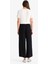 Culotte Esnek Belli Geniş Paça Kuşaklı Krinkıl Viskon Kapri Pantolon C9565AX25SM 6