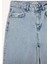 Straight Wide Yırtık Detaylı Yüksek Bel Uzun Jean Yıkamalı Pantolon E8016AX25SM 8