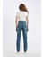 Comfort Mom Yüksek Bel Uzun Jean Yıkamalı Pantolon D4302AX24AU 6