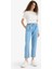 Pull On Carrot Fit Yüksek Bel Bilek Boy Tensel Yıkamalı Pantolon D8237AX25SM 4