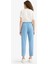 Pull On Carrot Fit Yüksek Bel Bilek Boy Tensel Yıkamalı Pantolon D8237AX25SM 7