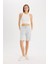 Regular Fit Normal Bel Düz Paça Bermuda Şort W9369AZ25SM 1