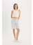 Regular Fit Normal Bel Düz Paça Bermuda Şort W9369AZ25SM 2