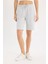 Regular Fit Normal Bel Düz Paça Bermuda Şort W9369AZ25SM 4