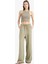 Keten Karışımlı Palazzo Pantolon Wide Leg Geniş Bol Paça Üç Cepli Normal Bel Basic Düz Standart Boy C4545AX25SP 1