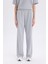 Wide Leg Geniş Paça Eşofman Altı Beli Lastikli Cepli Basic Düz D3759AX24AU 4