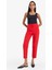 Crop Klasik Kumaş Pantolon Carrot Fit Fermuarlı Yüksek Bel Basic Düz Dar Paça C2466AX24AU 4