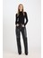 Coool Straight Fit Suni Deri Pantolon Yüksek Bel D8001AX24AU 1
