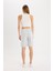 Regular Fit Normal Bel Düz Paça Bermuda Şort W9369AZ25SM 6