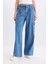Wide Leg Kargo Yüksek Bel Uzun Yumuşak Jean Pantolon C1244AX24SM 3