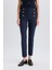 Skinny Fit Yüksek Bel Cepli Düğmeli Düz Paça Kumaş Pantolon E5431AX25SP 7