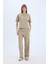 Wide Leg Geniş Paça Eşofman Altı Beli Lastikli Cepli Basic Düz D3759AX25SP 2